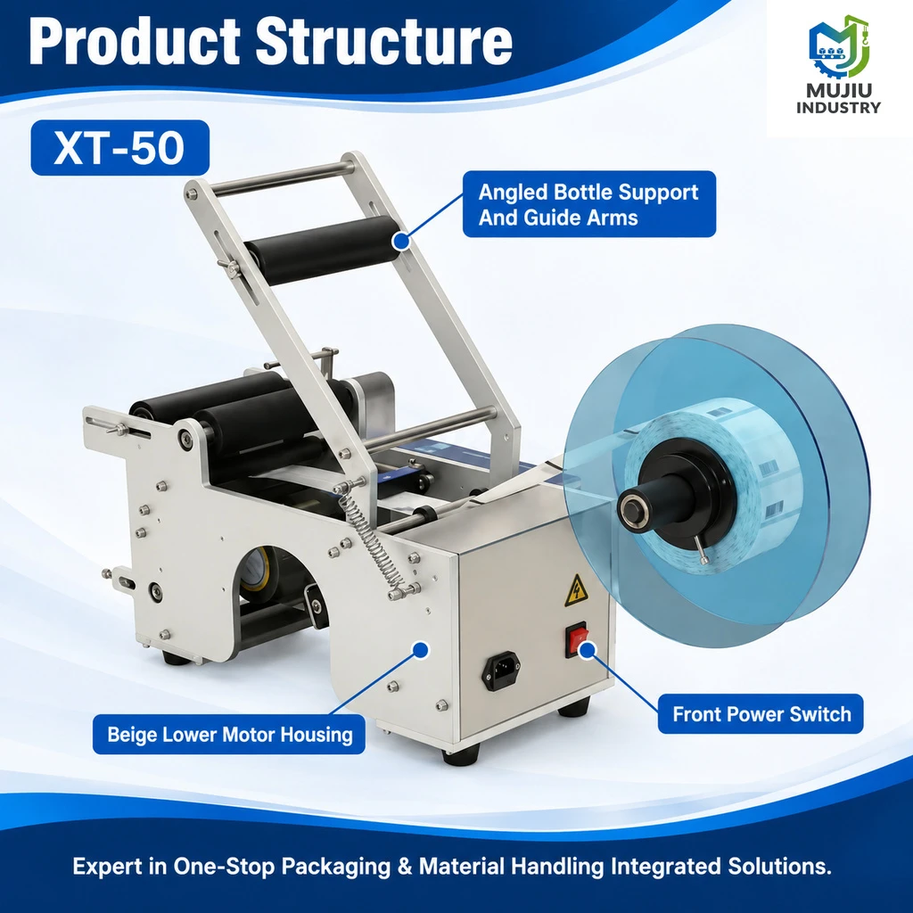 XT-50 Semi-Automatic Round Bottle Labeling Machine - Main image 5