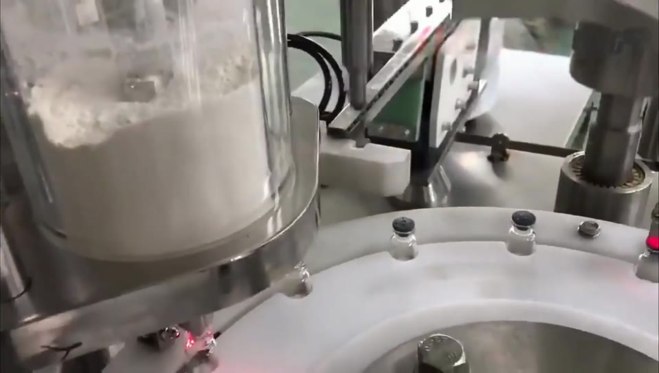 Powder filling into jars and bottles — V053